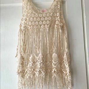 Fringe boho tank